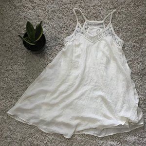 H&M Flowy Boho Dress in Cream/White sz 10